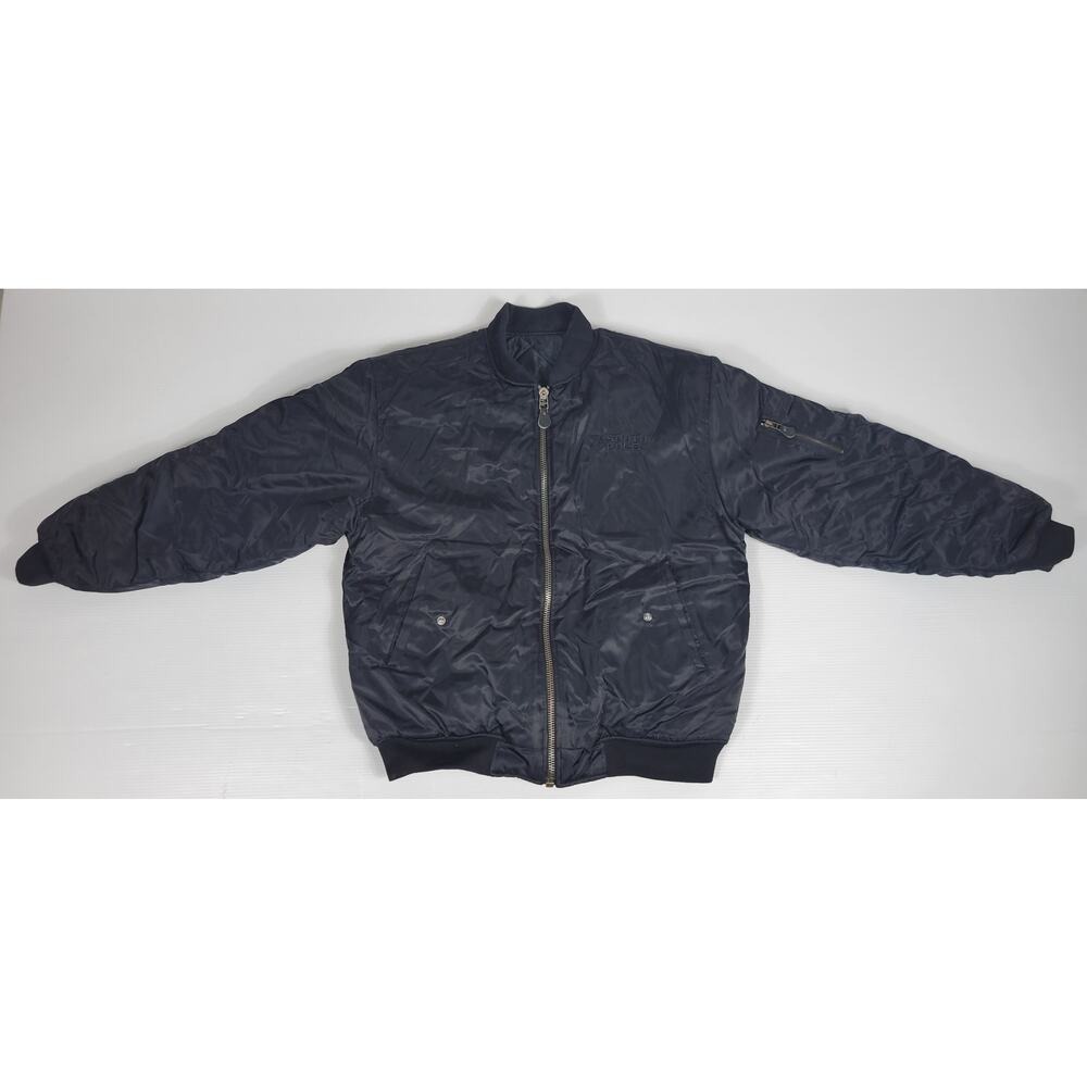 Vintage Y2K Southpole Mens Large Black Reversible Puffer‎ Quilted Coat Jacket